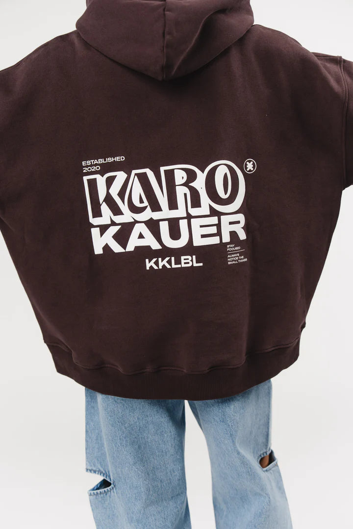 KARO KAUER HOODIE BROWN