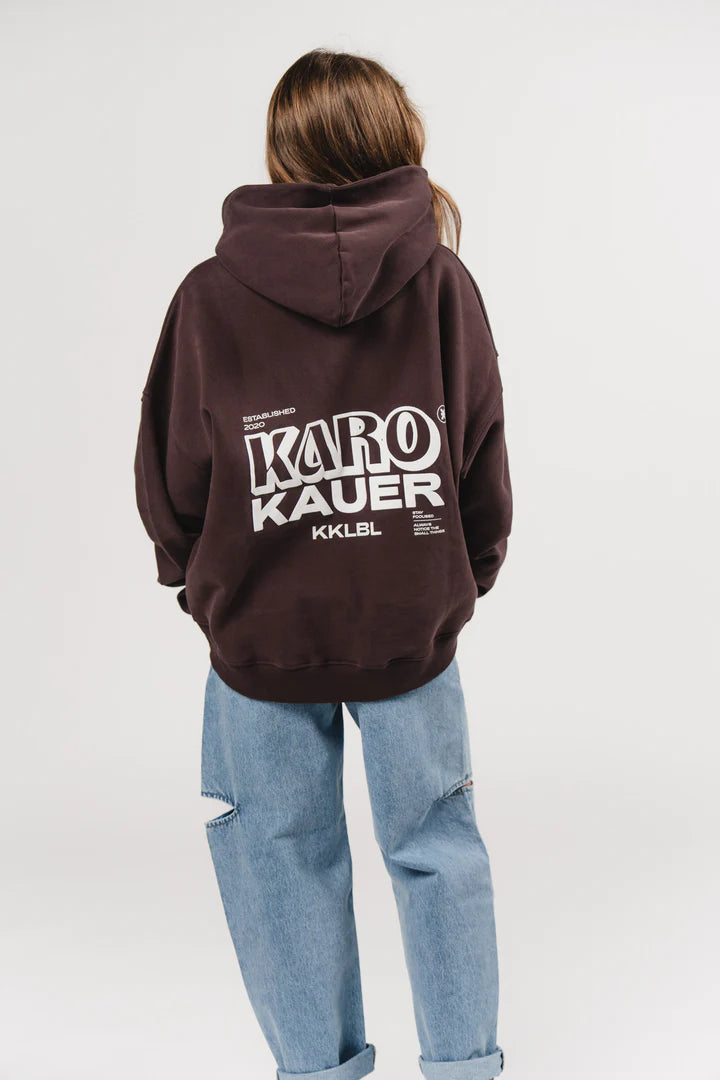KARO KAUER HOODIE BROWN