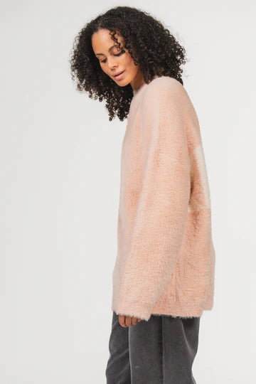 KARO KAUER KNIT SWEATER ROSE