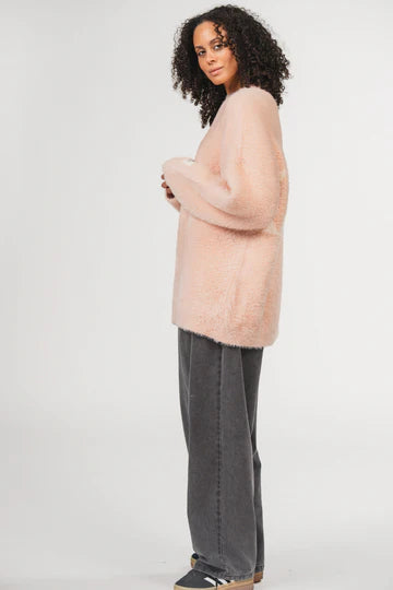 KARO KAUER KNIT SWEATER ROSE