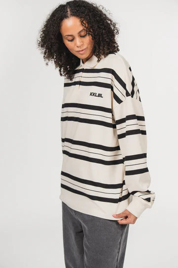 KARO KAUER POLOSHIRT STRIPES KKLBL