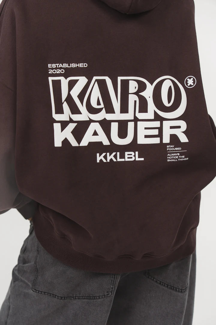 KARO KAUER HOODIE BROWN