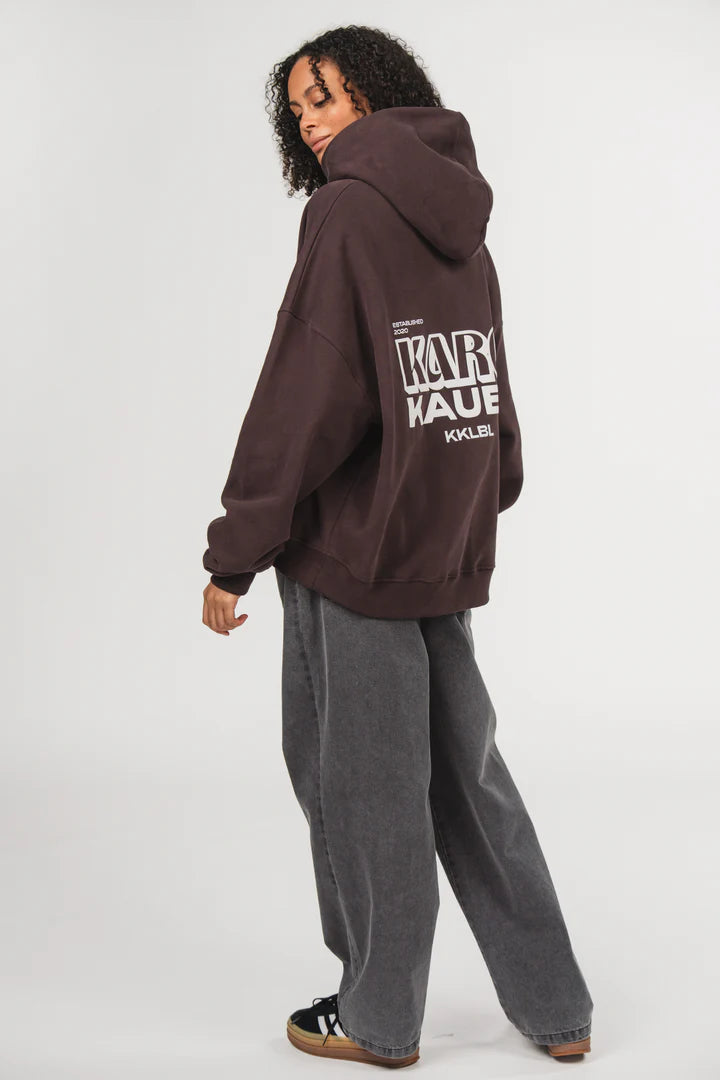 KARO KAUER HOODIE BROWN