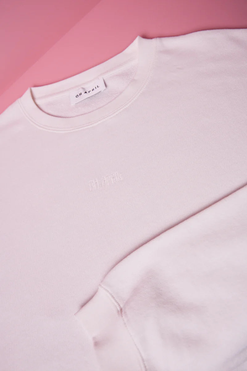 OH APRIL Light Sweater Mental Health WHITE