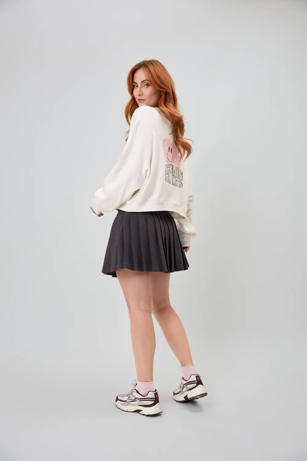 OH APRIL Light Sweater Mental Health WHITE