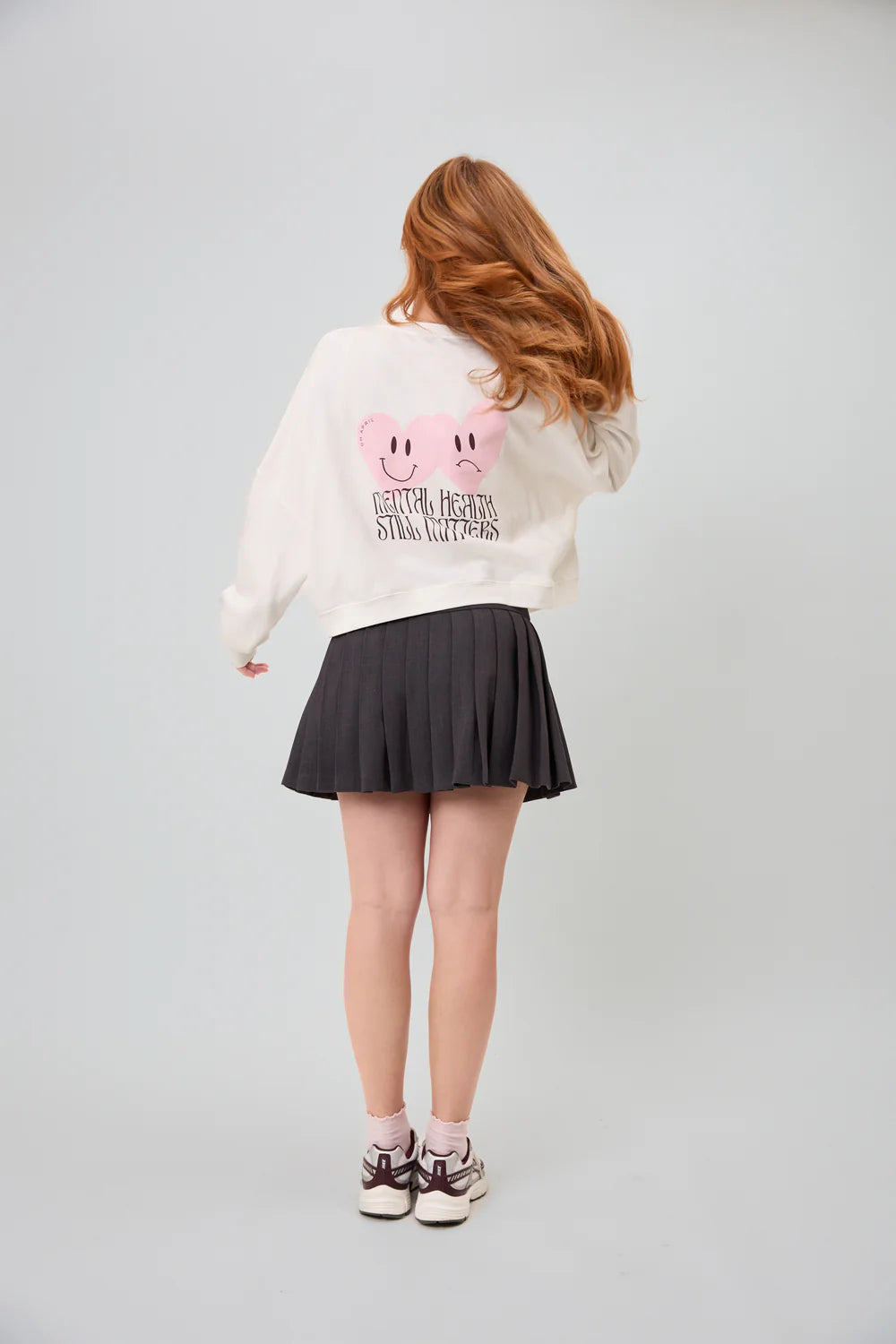 OH APRIL Light Sweater Mental Health WHITE