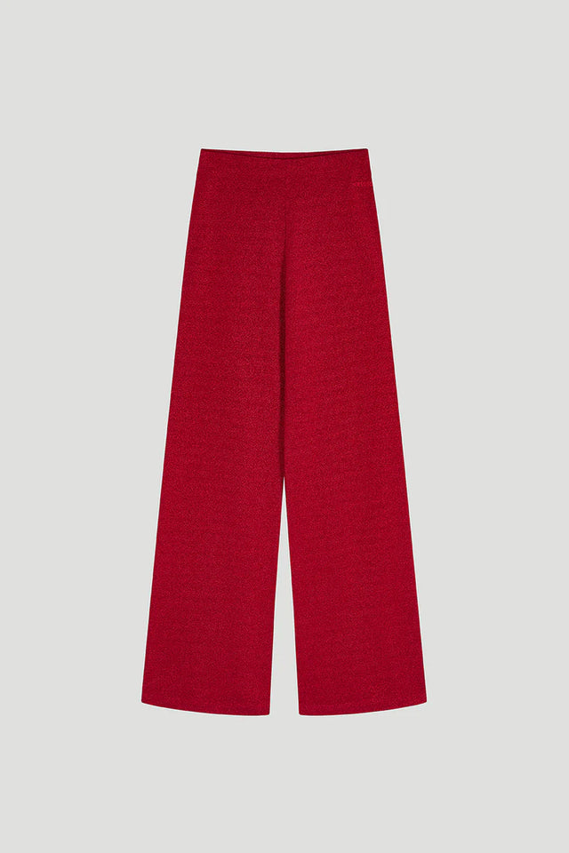 OH APRIL Loui Flared Pants Maroon