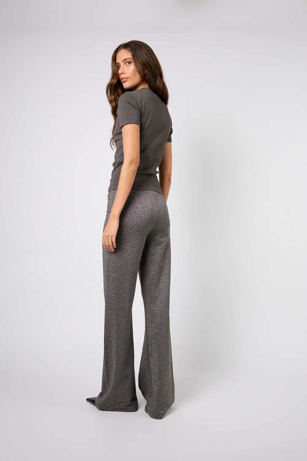 OH APRIL Loui Flared Pants Graphite