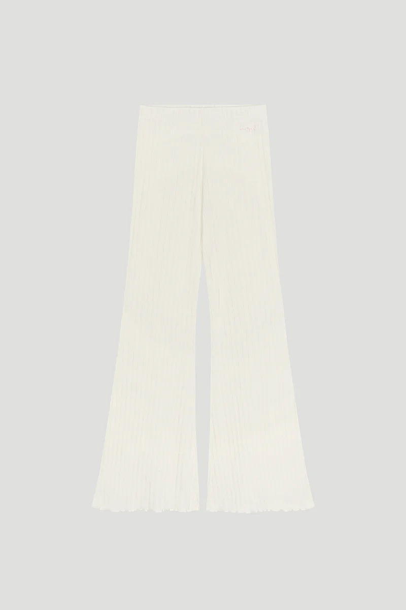 OH APRIL Lyle Extra Flared Pants Off White