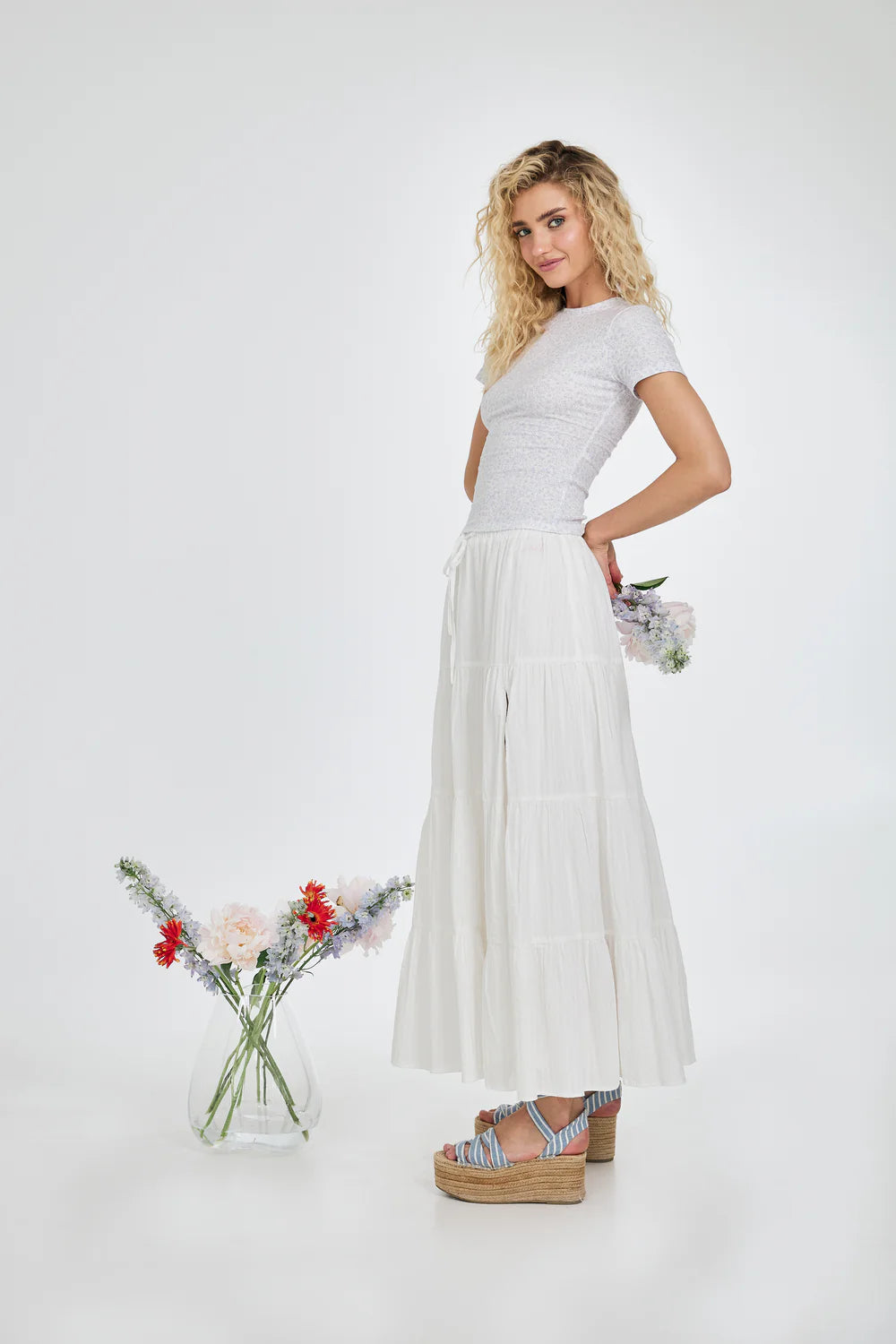 OH APRIL Marisa Top Petite Blossom Print