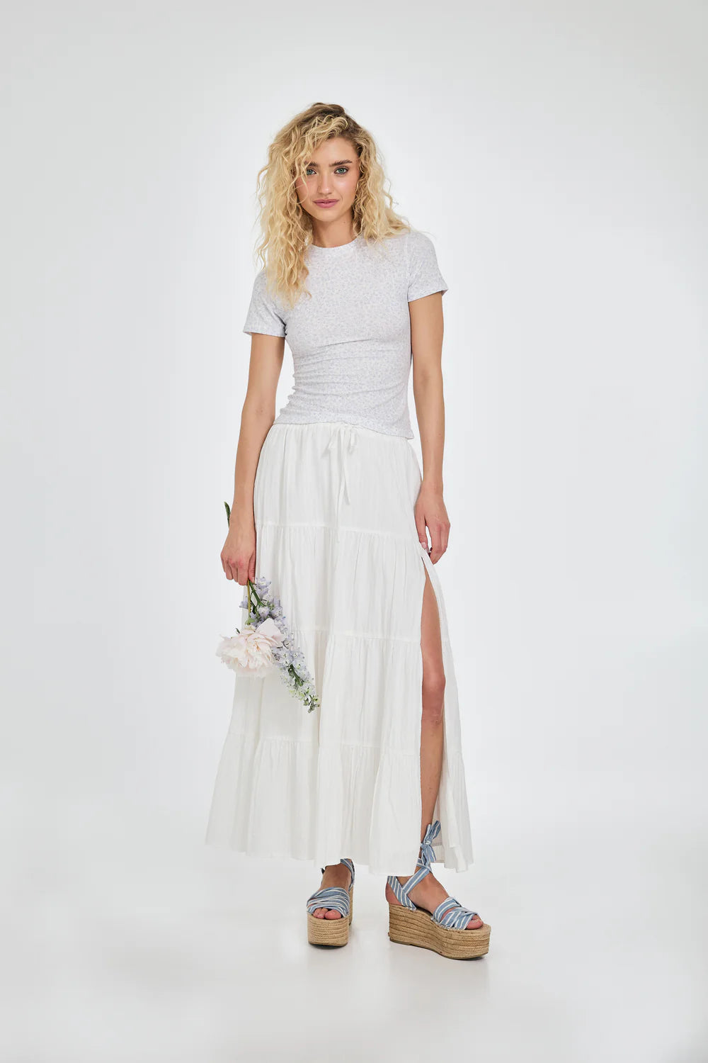 OH APRIL Valeska Skirt Off White