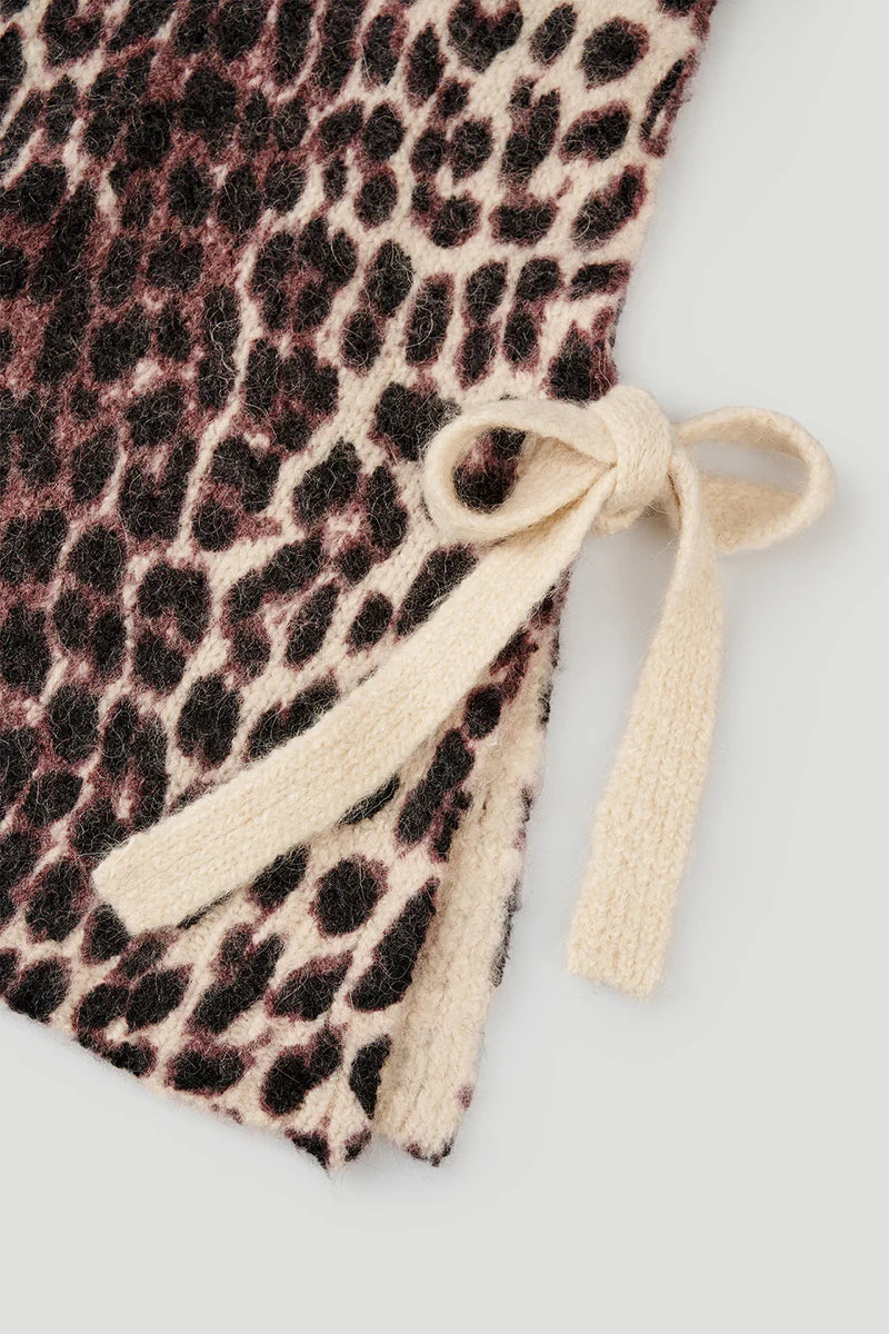 OH APRIL Moxie Tie Vest Leo Cherrywood