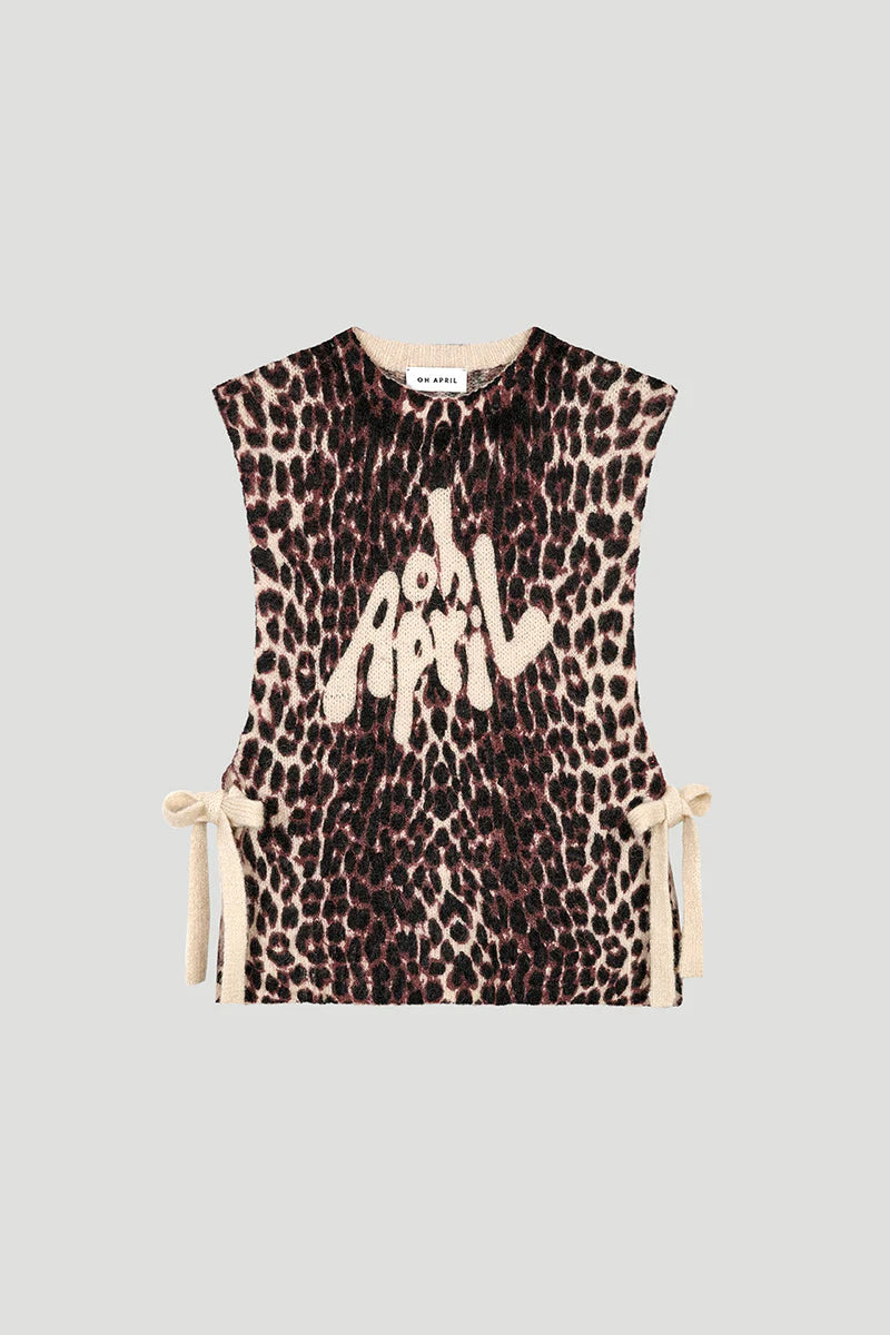 OH APRIL Moxie Tie Vest Leo Cherrywood