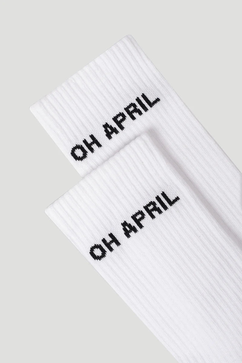 OH APRIL Steffi Socks WHITE