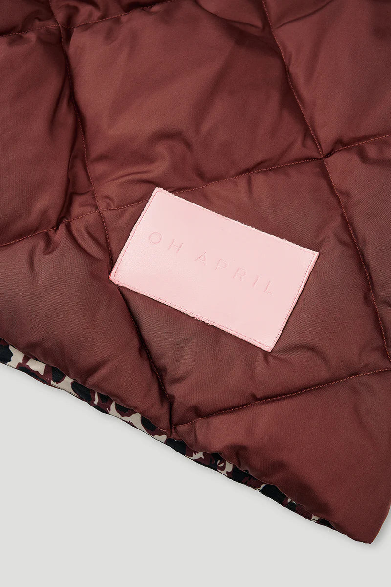 OH APRIL Onyx Puffer Vest Cherrywood