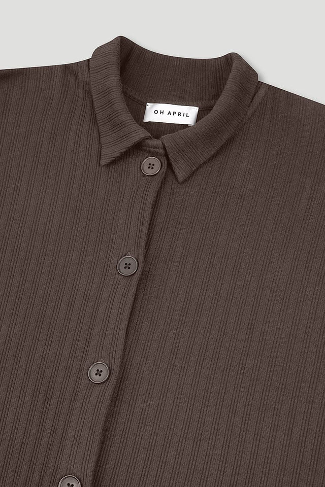 OH APRIL Fleur Blouse Hot Fudge