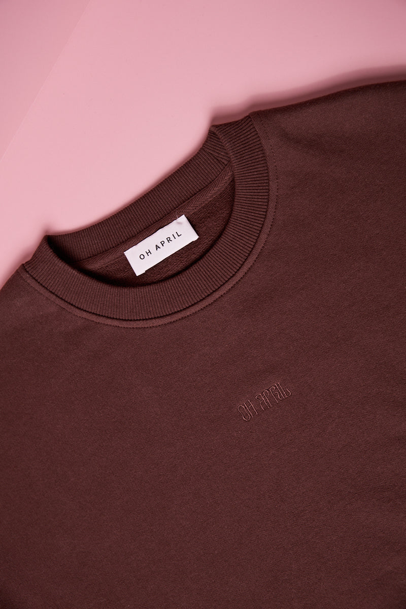 OH APRIL Regular Sweater Mental Health BROWN