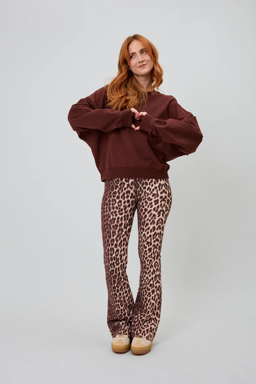 OH APRIL Regular Sweater Mental Health BROWN