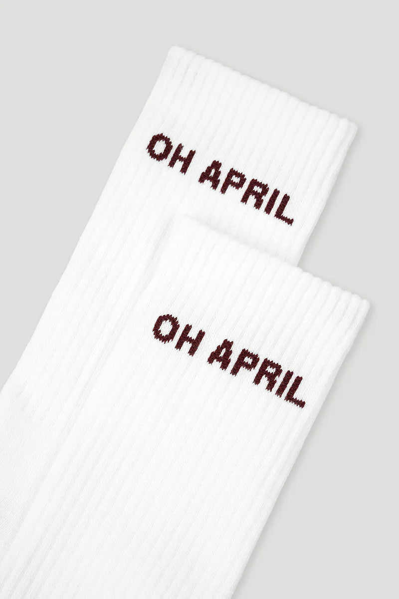 OH APRIL Steffi Socks Cherrywood