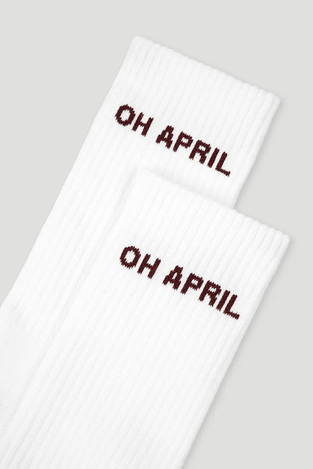OH APRIL Steffi Socks Cherrywood