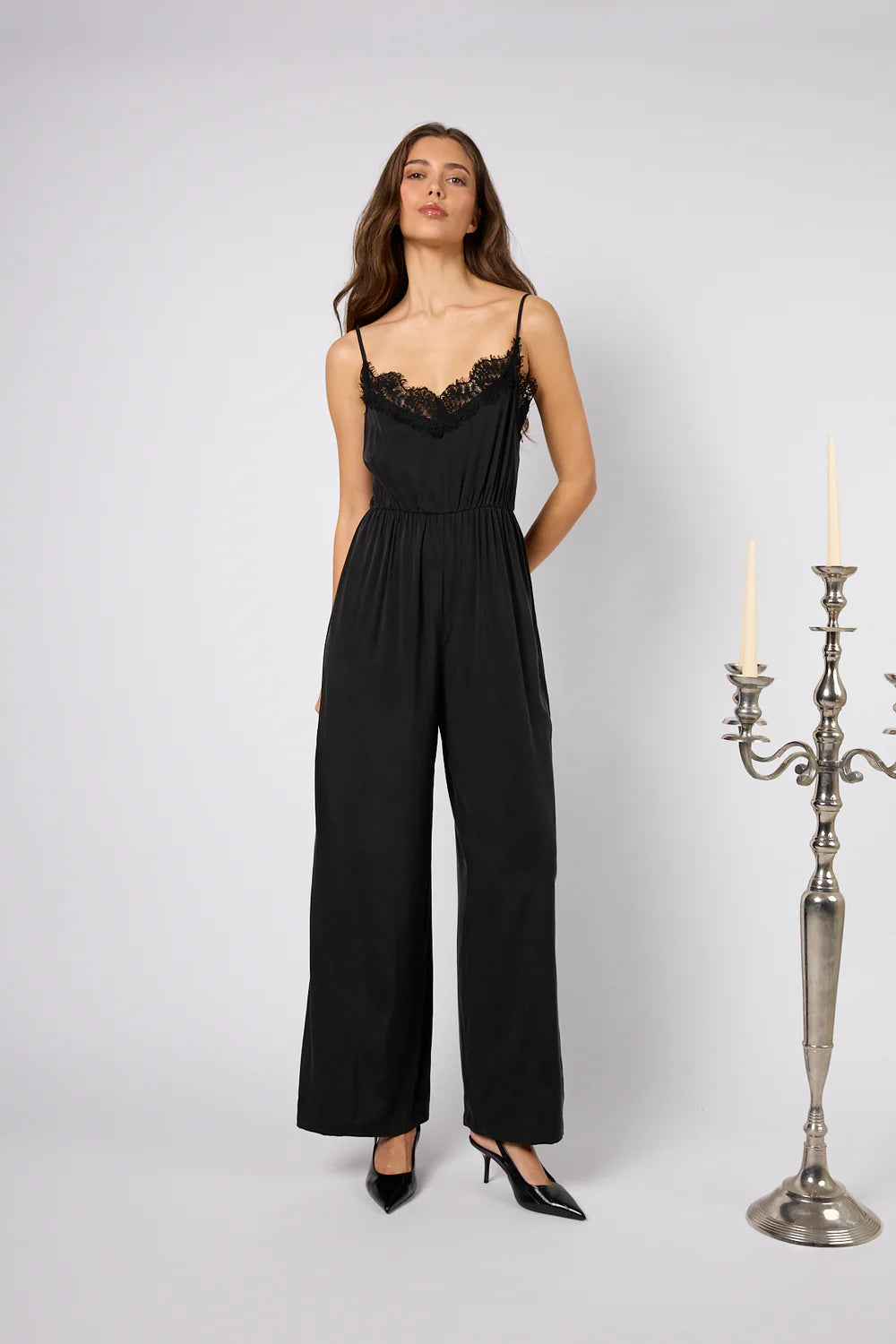 OH APRIL Tala Jumpsuit Graphite