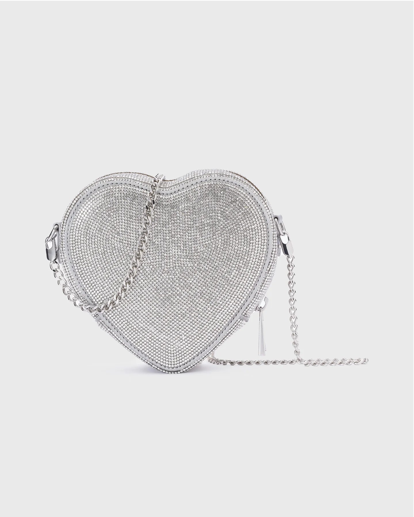 weat Tasche Midi Heart Bag Crystal Silver