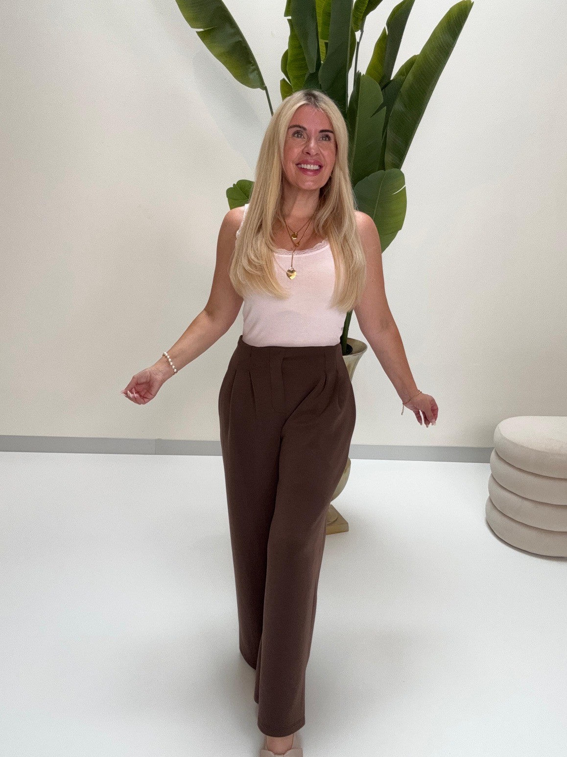 Basic Top mit Spitze EVERYDAY`S FAVORITE rosa