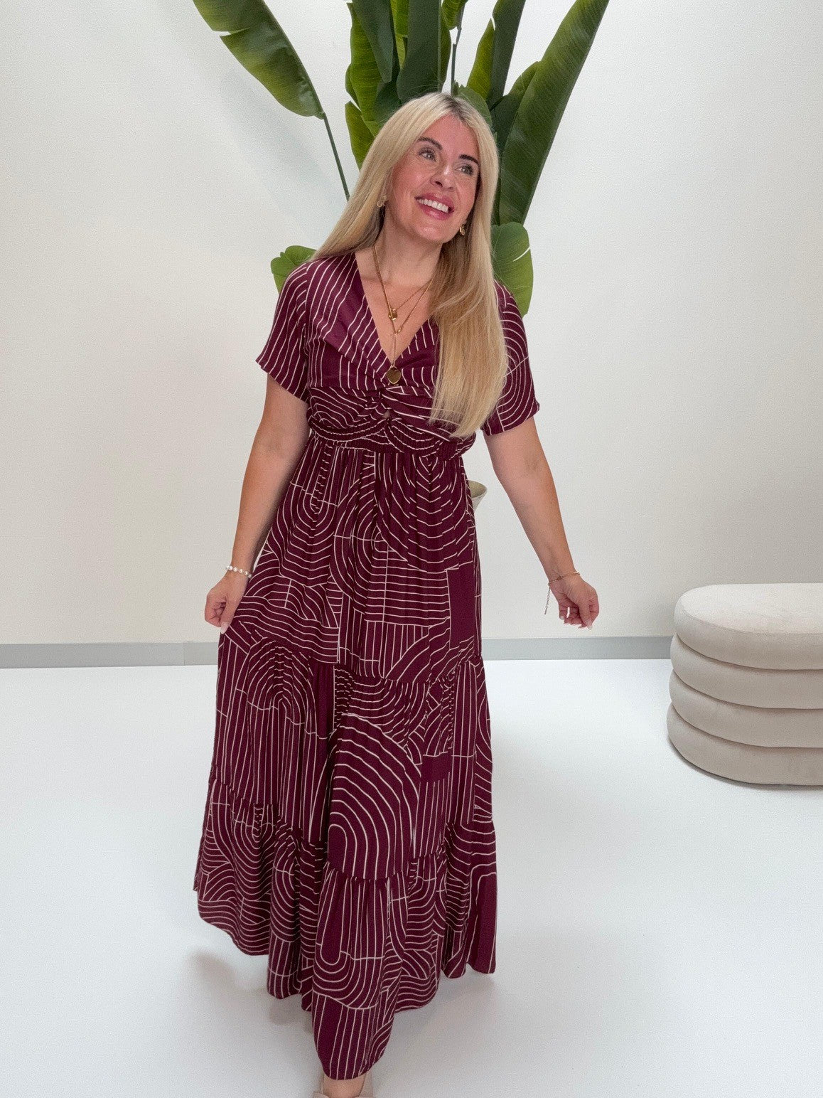 Kleid LUXURY CLEAN GIRL burgundy