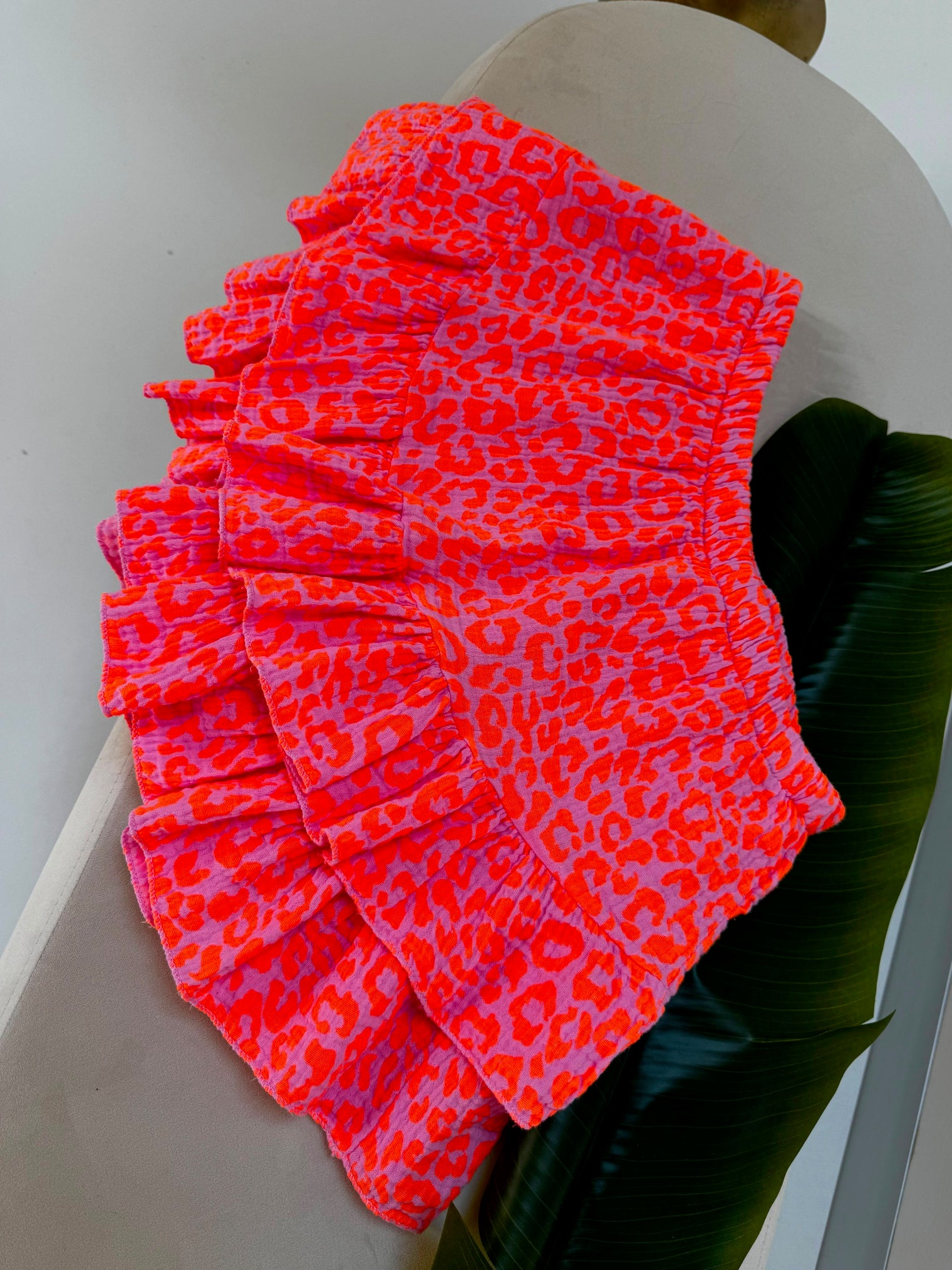 Musselin Hosenrock LEO LOVER rosa/orange