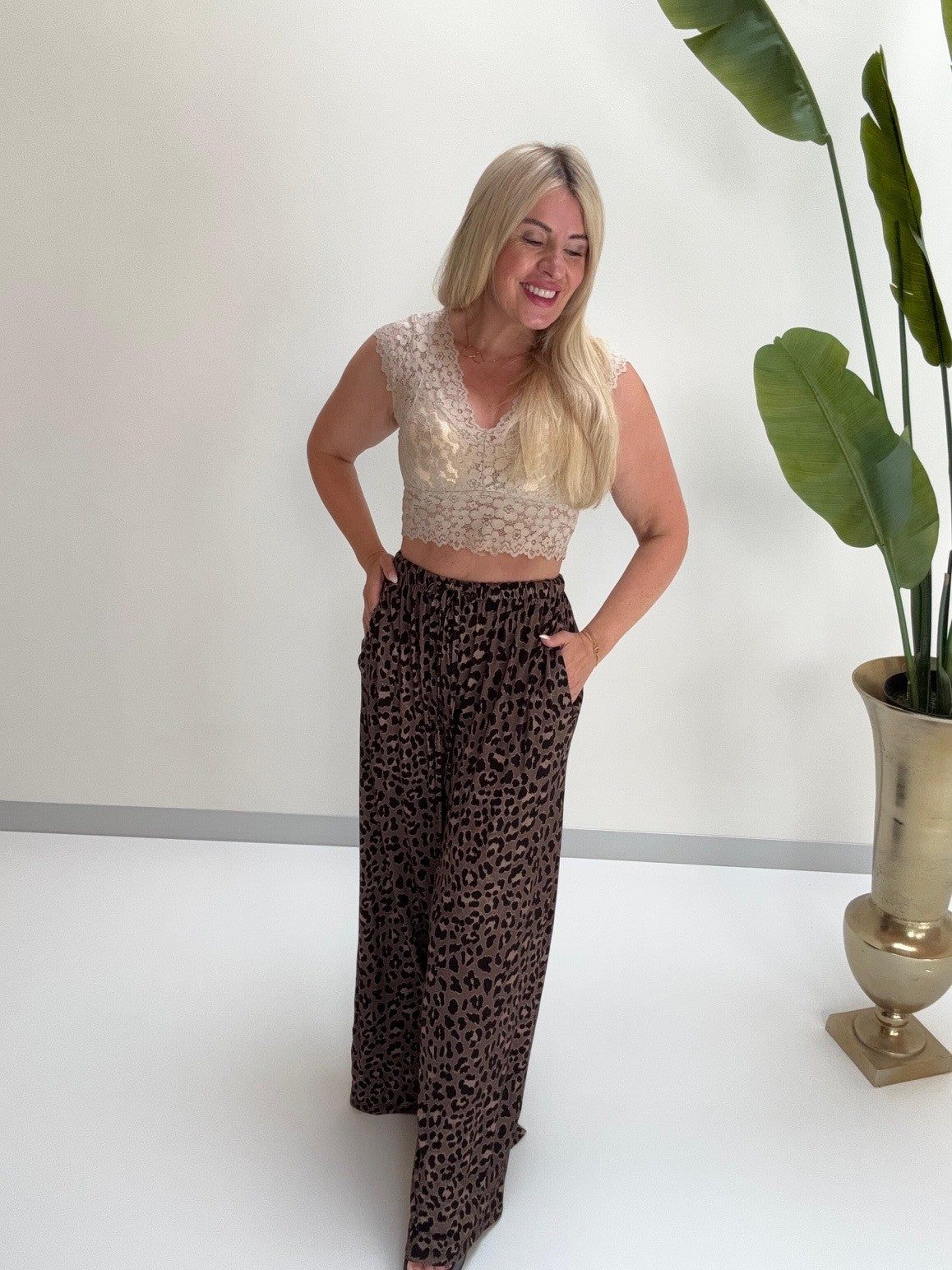 Top mit Spitze LACE ELEGANCE creme