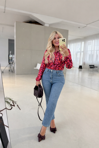 Stretch Mom Jeans Blue Lover enger Schnitt