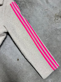 Mantel SPORTY COZYNESS creme/pink mit seitlichen Streifen