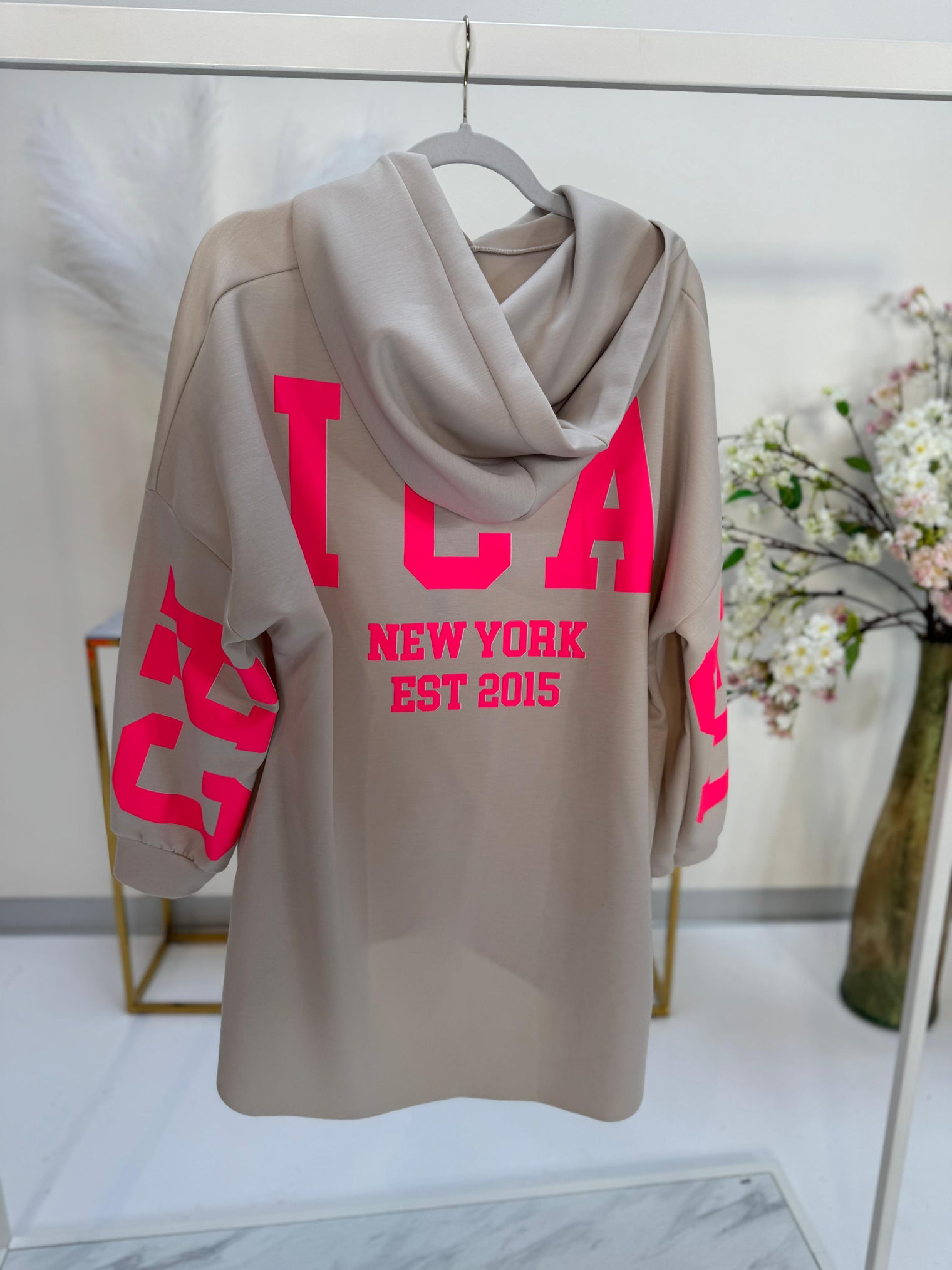 Oversize Sweater mit Rückenprint CHICAGO