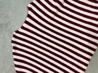 Oversize Strickpullover Stripes mit Alpakaanteil ruby red/light rosé