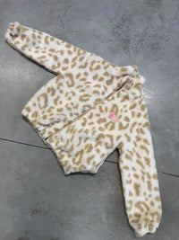 Kuschel Jacke LEO & Patch DRESS FOR YOURSELF creme/beige