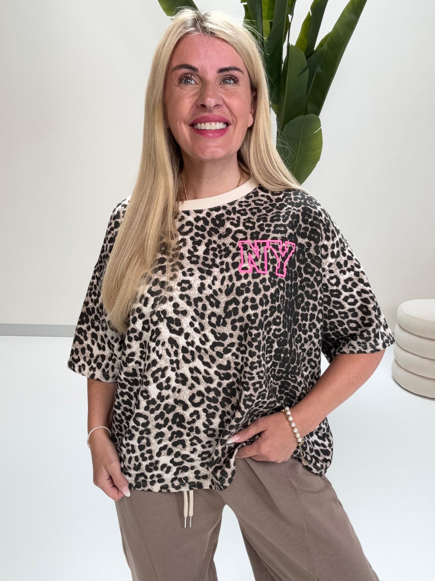 Oversize Shirt leo NEW YORK mit Rückenprint