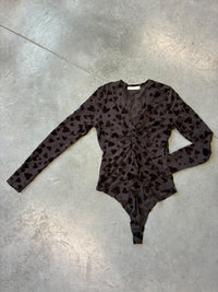 Mesh Body transparent LOVELY HEART chocolate