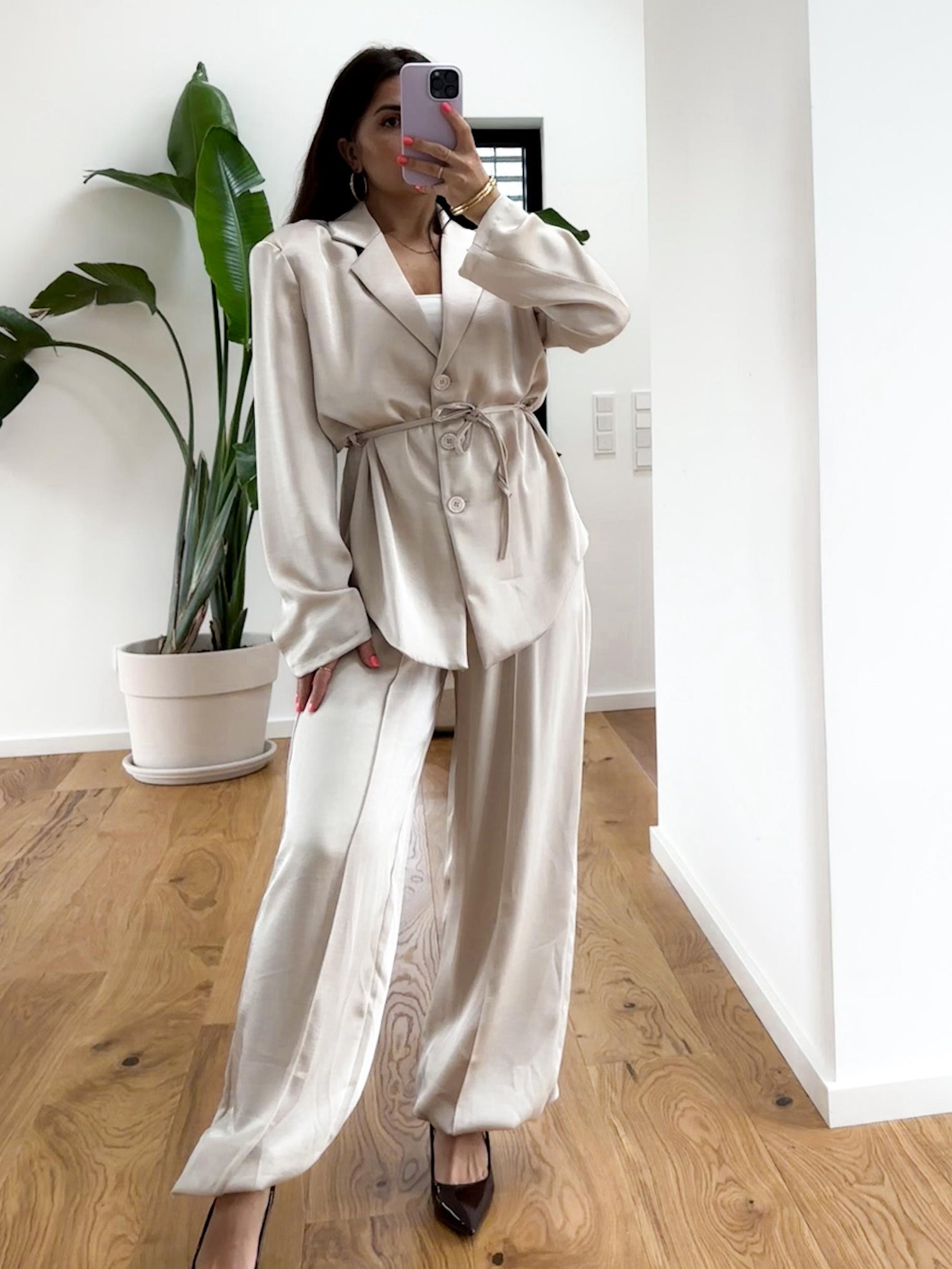 Silky Hose Femme Fatale hell beige