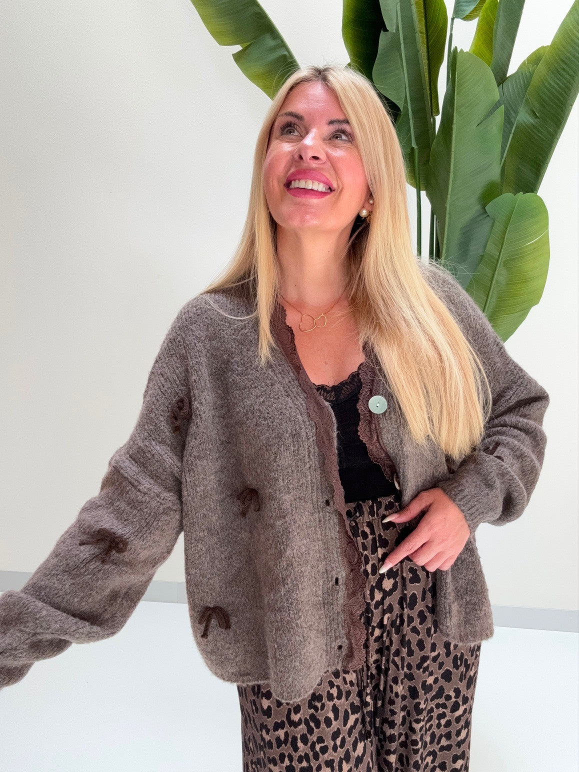 Strickjacke MOKKA BOW