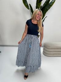 Kleid mit elastischem Bandeau Oberteil HOT SUMMER NIGHTS blueberry/himmelblau