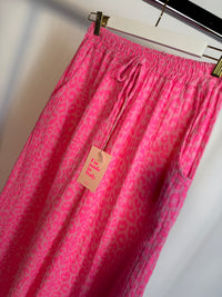 Stylische Musselin Hose rosa LEO LOVER pink