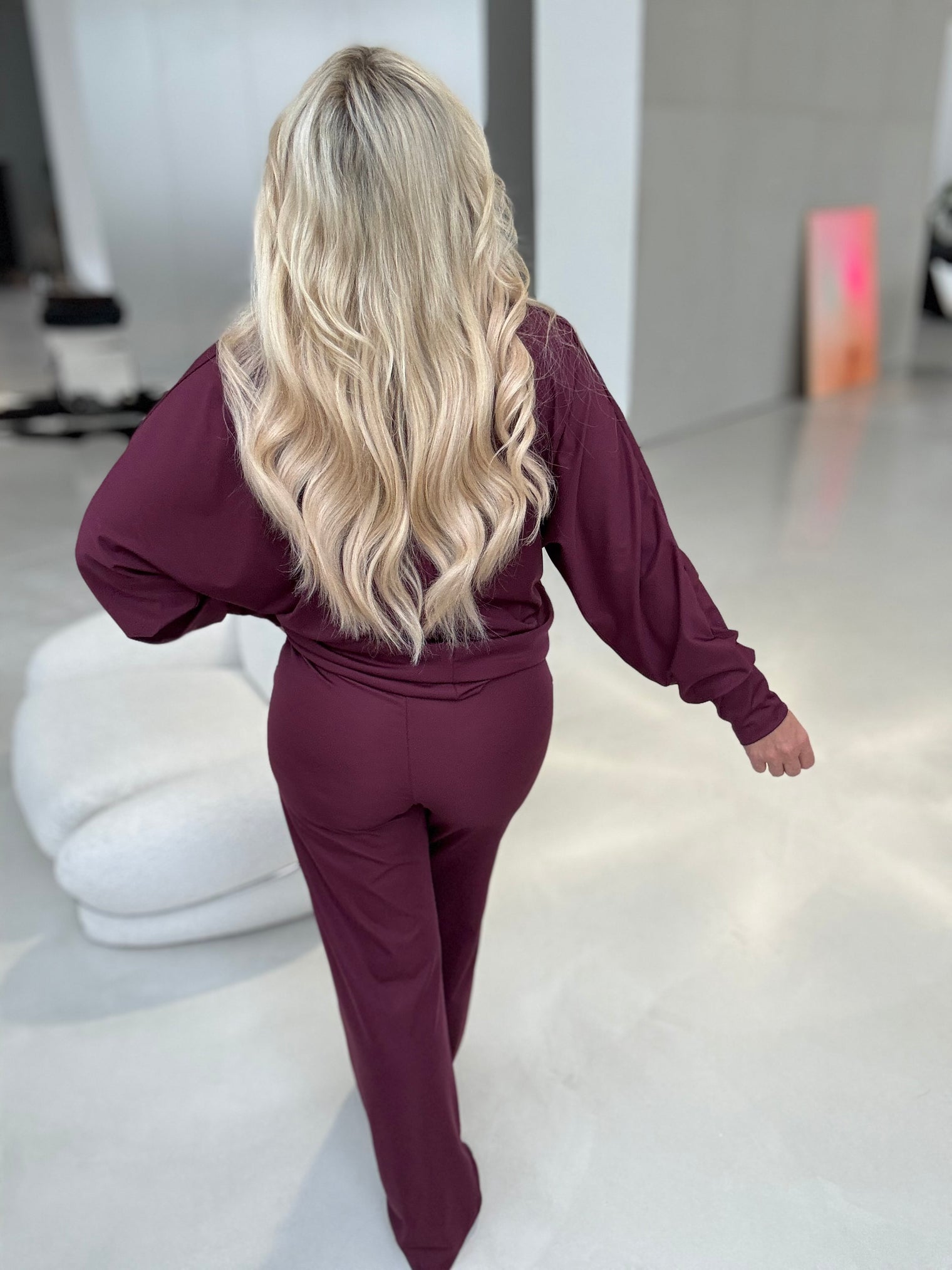 Zweiteiler ELEGANCE burgundy super soft