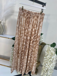 Hose beige/weiß FEATHER