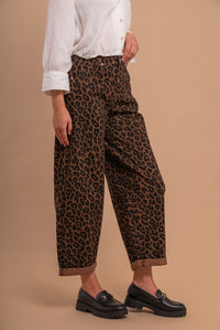 Stretch Ballon Jeans CAMEL CHOCOLATE LEO