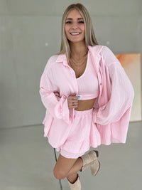 Signature Musselin Bluse BALLERINA ROSA
