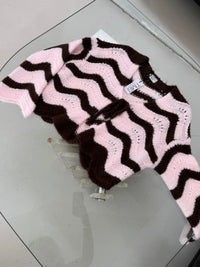 Cardigan COZY FAIRYTALE mocha mousse/ ballerina rosa