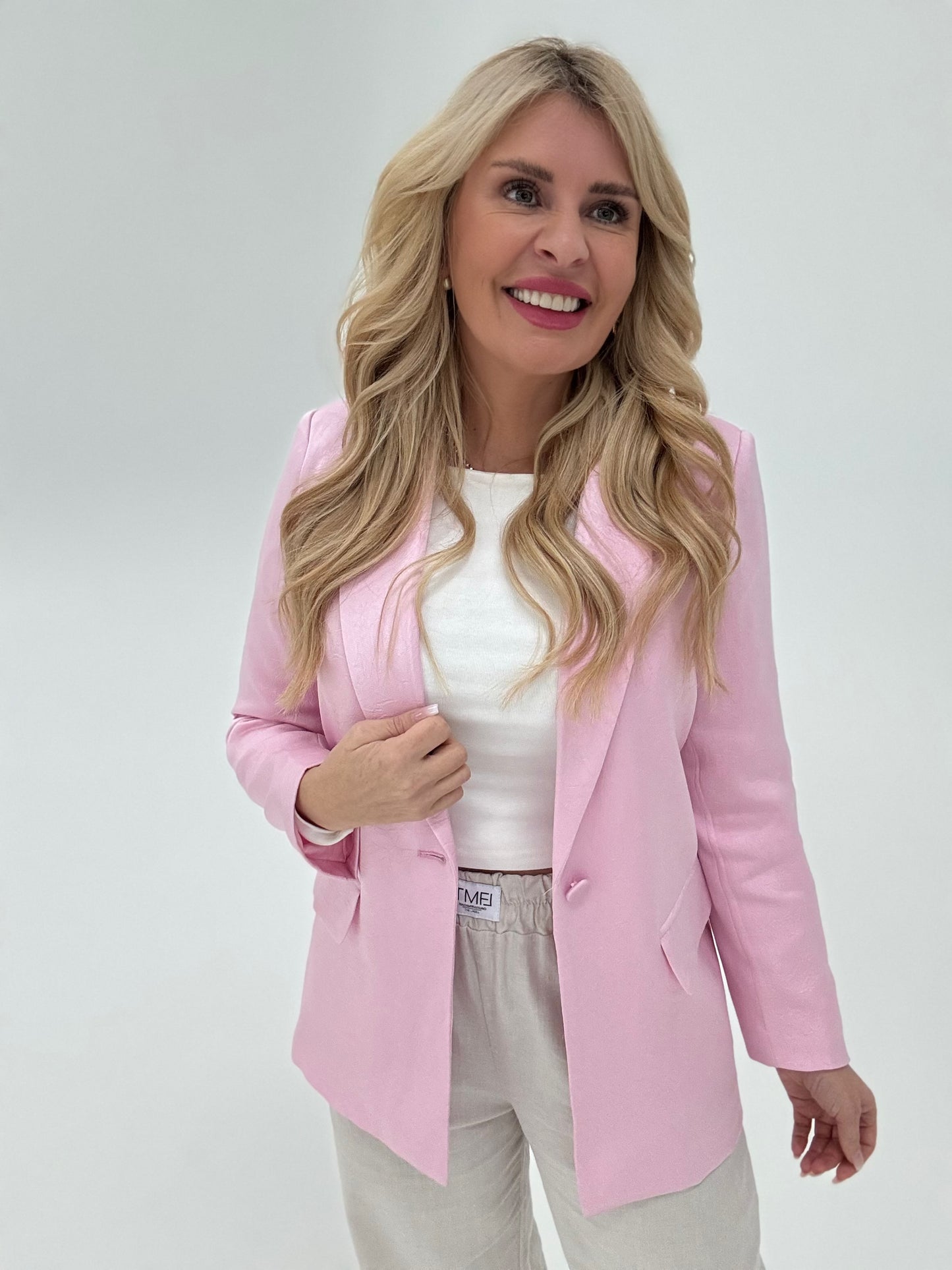 Blazer Silky Optik in pink