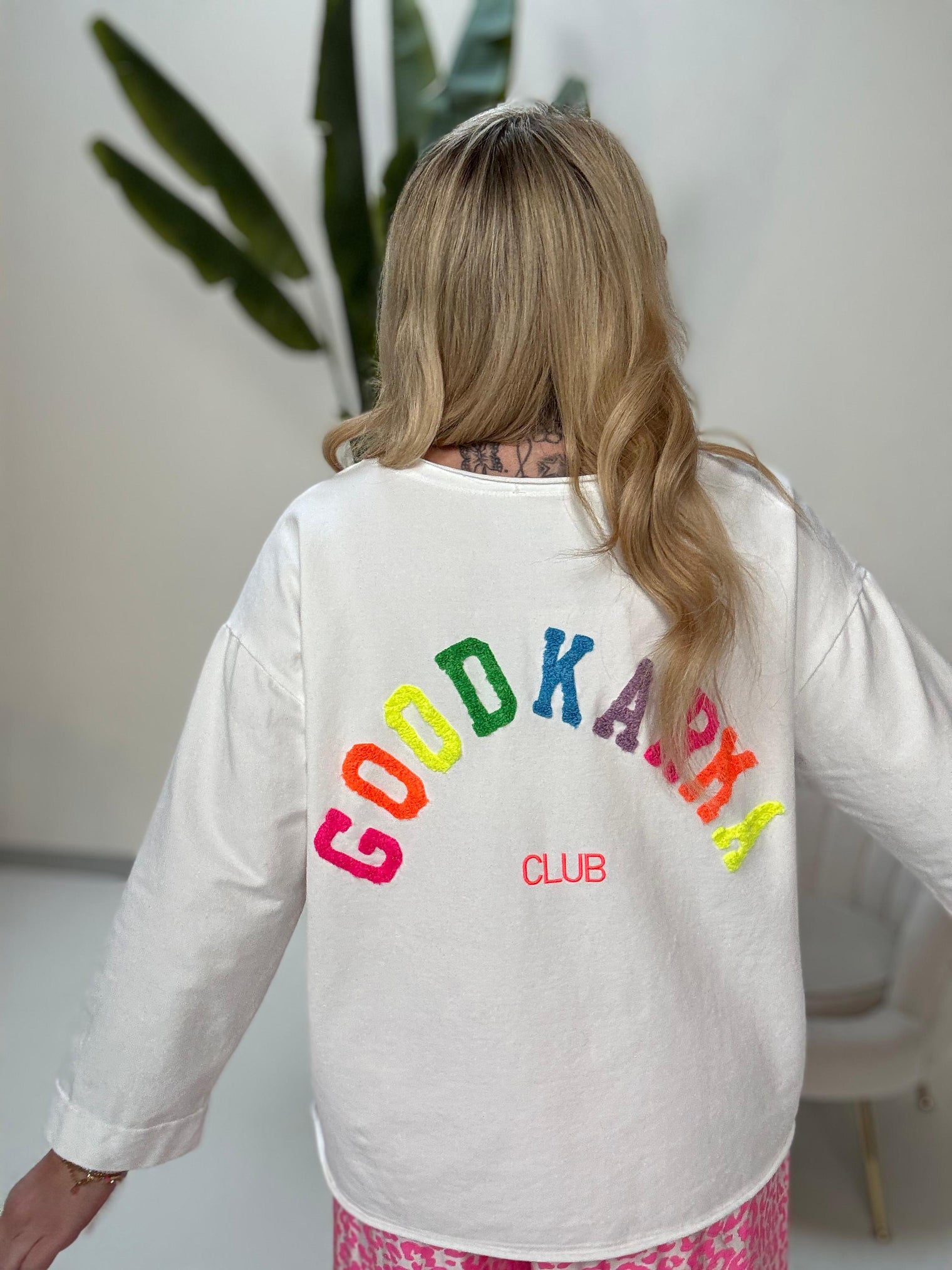 Jersey Pullover weiß GOODKARMA CLUB