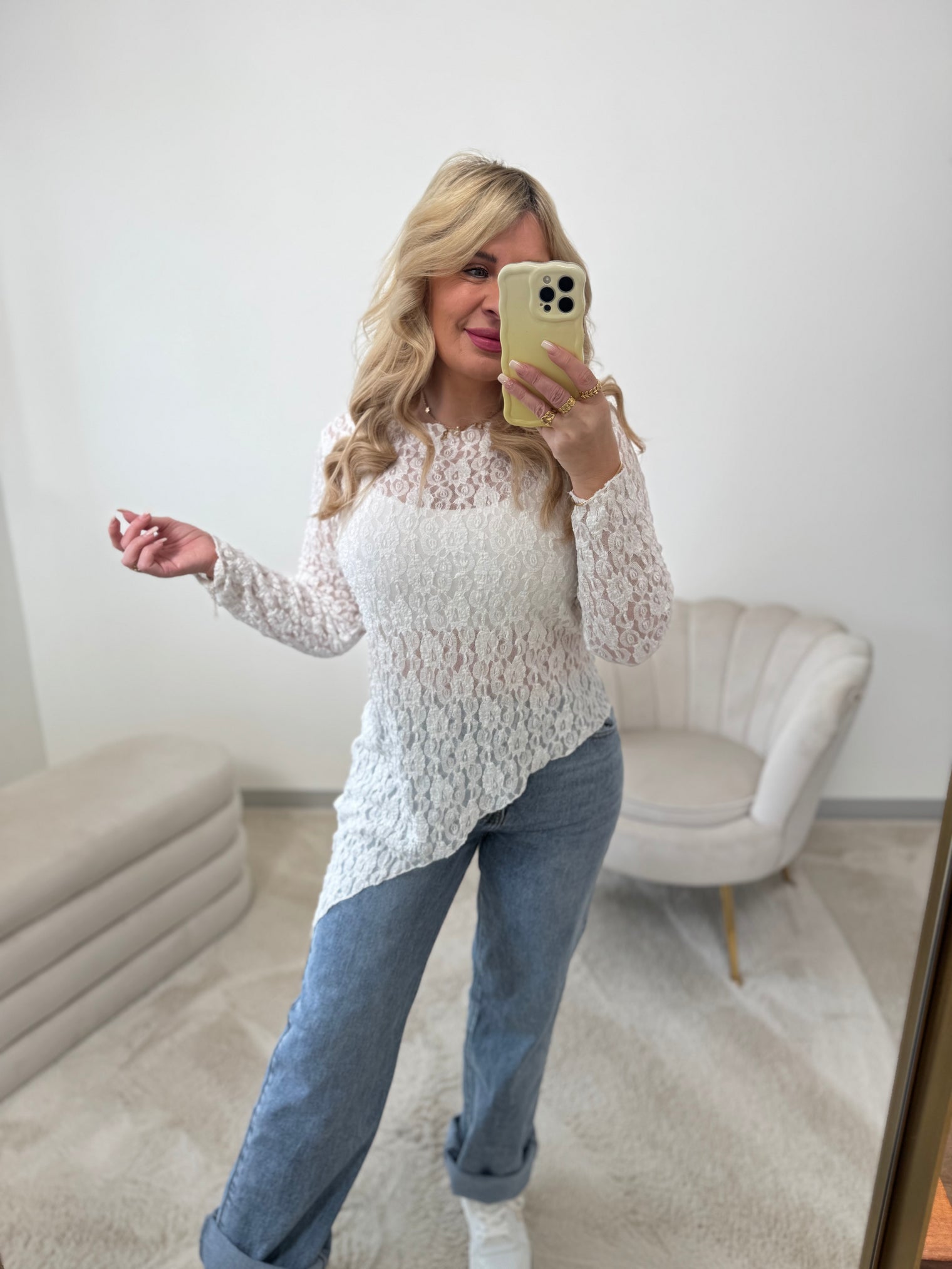 Stretch WIDE LEG Jeans Blue