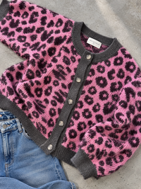 Strickjacke taupe WILD&COZY rosa/burgundy taupe